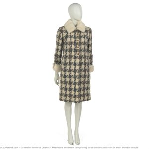 Afternoon Ensemble Comprising Coat, Blouse And Skirt In Wool Mohair Boucle — Gabrielle Bonheur Chanel, Contemporary Realism