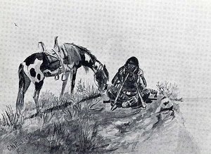 Making Medicine, (painting) — Charles Marion Russell