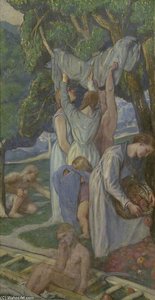 The Apple Gatherers — Charles Haslewood Shannon