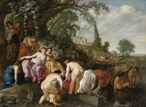 Moses finds Pharaoh's daughter in the rush basket