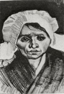 Peasant Woman, Head — Vincent Willem Van Gogh, Post-impressionism