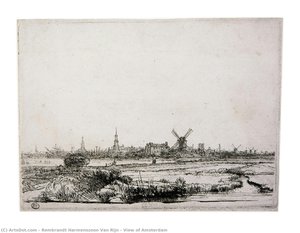 View Of Amsterdam — Rembrandt Van Rijn