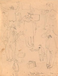 Frank Johnston In T.t.'s Shack — Arthur Lismer