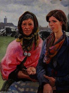 Gypsies At Ascot — Dame Laura Knight