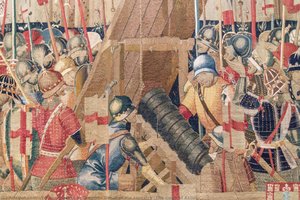 Detail Of The Tapestry “the Siege Of Asilah” — Tournai Passchier Grenier, Flemish Renaissance