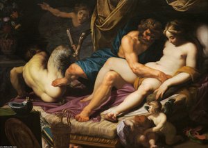 Herakles Pan I Omfale — Abraham Janssens