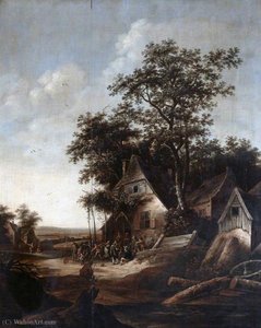 Landscape with Peasants Dancing