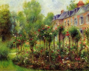 The Rose Garden At Wargemont — Pierre-auguste Renoir