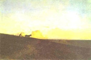 Evening In The Field — Isaak Ilyich Levitan, Contemporary Realism