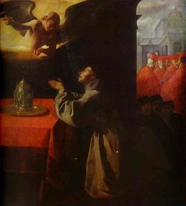 St. Bonaventura At Pray — Francisco De Zurbarán