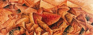 Plástico Dinamismo: Caballo+casa — Umberto Boccioni