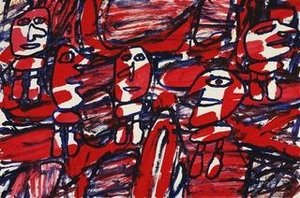 Random Site With 5 Personages From The Sites Aléatoires Series — Jean Philippe Arthur Dubuffet