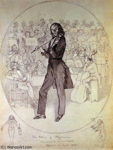 Niccolo Paganini , Violinist — Daniel Maclise