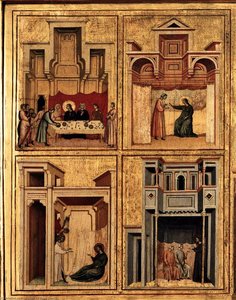 Saint Cecilia Altarpiece (detail) — Meister Von Sankt Cecilia, Byzantine Iconography