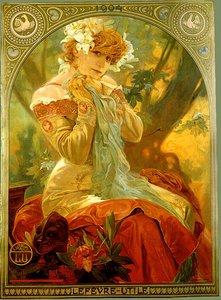Lefevre Utile — Alphonse Maria Mucha, Art Nouveau
