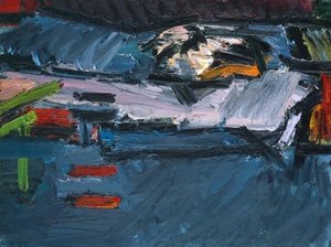 Figure On The Bed — Frank Helmuth Auerbach