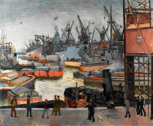 Activity At A Hull Dock — Bernard Hailstone