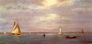 Robin's Reef Lighthouse Off Tomkinsville, New York Harbor — Francis A Silva