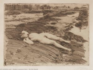 On The Sands — Anders Leonard Zorn