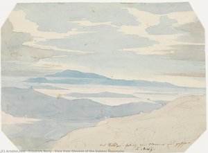 View From Olevano Of The Volsker Mountains — Friedrich Nerly
