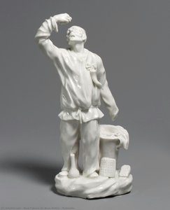 Pulcinella — Real Fábrica Del Buen Retiro, Rococo Porcelain