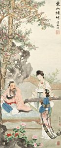 Scholar Listening To Music — Zhu Meicun