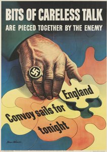 Bits Of Careless Talk Are Pieced Together By The Enemy — Stevan Dohanos