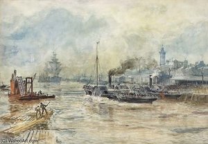 The Broomielaw, Glasgow, — Alexander Ballingall
