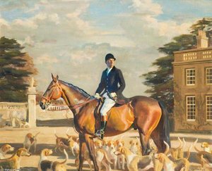 Major E. Shackle, Buckinghamshire Farmers' Hunt — Sir Alfred James Munnings