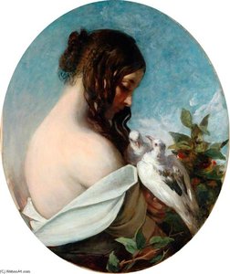 Woman With Doves — William Etty