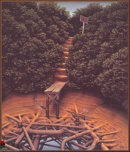 Truancy At The Pond — Jacek Yerka