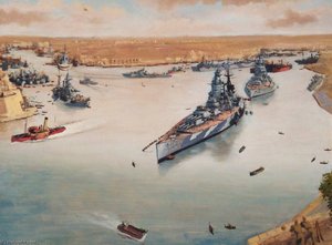 Grand Harbour, Malta, October 1943 — John Worsley