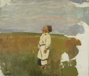 Study For “storks” – Shepherd Boy — Юзеф Хелмоньский
