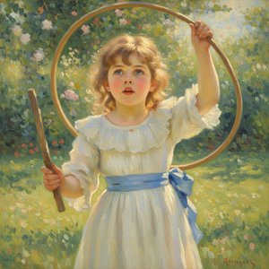 Luminous Innocence In The Golden Glade: A Singular Impression — Marc Duvallier, Impressionism