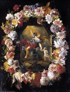 Garland Of Flowers — Abraham Brueghel