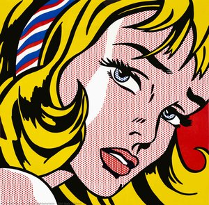 Mädchen Mit Schleife — Roy Lichtenstein