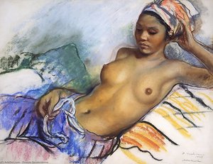 Resting Negro. Marrakesh — Zinaida Serebriakova