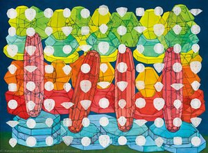 Painting With Gemstones — Philip Taaffe, Geometric Abstraction
