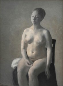 Seated Female Nude — Vilhelm Christian Hammershøi