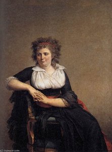 Portrait Of The Marquise D_orvilliers — Jacques-louis David, Neoclassical Style