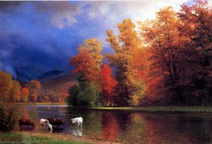 On The Saco — Albert Bierstadt