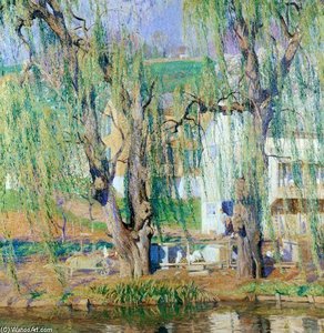 Old Willows Springtime — Daniel Garber