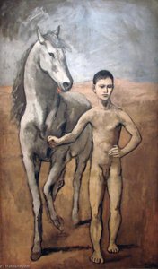 Boy Holding A Horse — Пабло Пикасо, Cubism