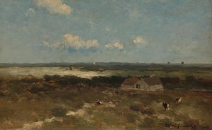 Dune Landscape, Johan Hendrik Weissenbruch, 1870 - 1896 — Jan Hendrik Weissenbruch, Impressionism