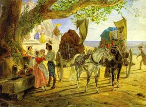 Fete In Albano — Karl Brjullow