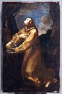 Saint Francois En Meditation, Ou Saint Francois En Extase — Reni Guido (le Guide), Baroque Painting