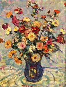 Still Life With Flowers — Maurice Brazil Prendergast, Post-impressionist Style