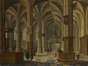 Interior Of St Cunerakerk, Rhenen — Bartholomeus Van Bassen