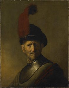 An Old Man In Military Costume (formerly Called Portrait Of Rembrandt's Father) — Rembrandt Peale