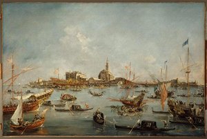 LE DOGE SUR LE BUCENTAURE, A SAN NICCOLO DI LIDO A VENISE LE JOUR DE L'ASCENSION
